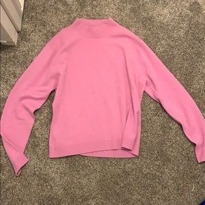 Long sleeve pink sweater
